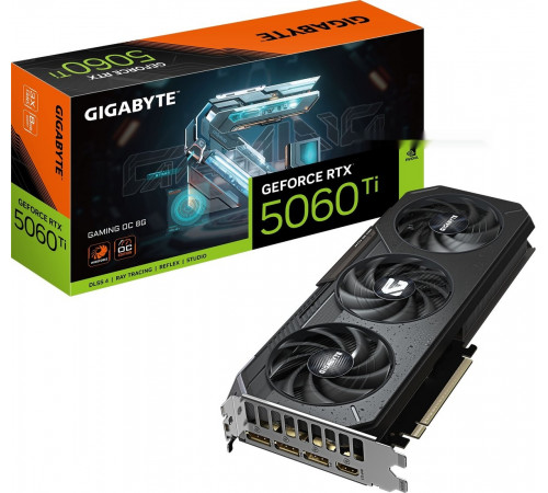 Видеокарта Gigabyte GeForce RTX 5060 Ti Gaming OC 8G GV-N506TGAMING OC-8GD