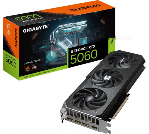 Видеокарта Gigabyte GeForce RTX 5060 Gaming OC 8G GV-N5060GAMING OC-8GD