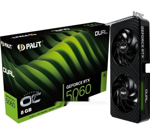 Видеокарта PALIT GeForce RTX 5060 Dual OC NE75060S19P1-GB2063D