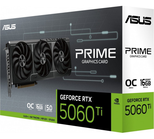 Видеокарта Asus Prime GeForce RTX 5060 Ti 16GB GDDR7 OC Edition PRIME-RTX5060TI-O16G