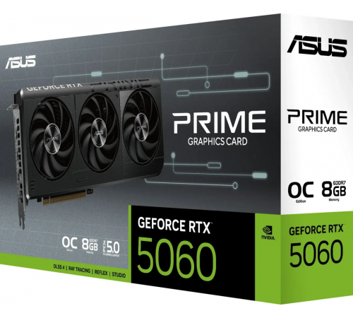 Видеокарта Asus Prime GeForce RTX 5060 8GB GDDR7 OC Edition PRIME-RTX5060-O8G
