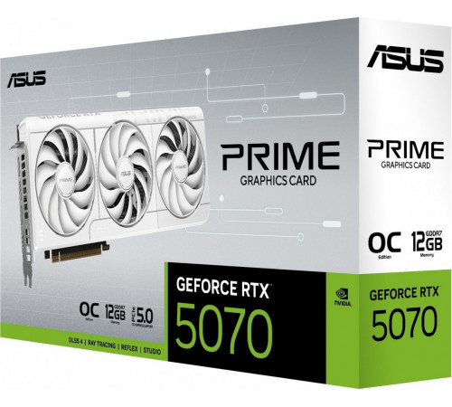 Видеокарта Asus Prime GeForce RTX 5070 White OC Edition PRIME-RTX5070-O12G-WHITE