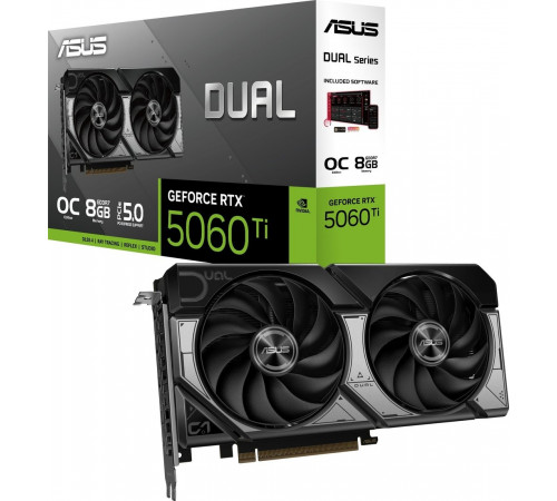 Видеокарта Asus Dual GeForce RTX 5060 Ti 8GB GDDR7 OC Edition DUAL-RTX5060TI-O8G