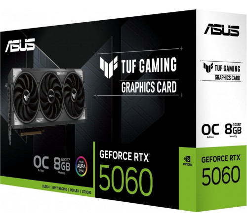 Видеокарта Asus TUF Gaming GeForce RTX 5060 8GB GDDR7 OC Edition TUF-RTX5060-O8G-GAMING