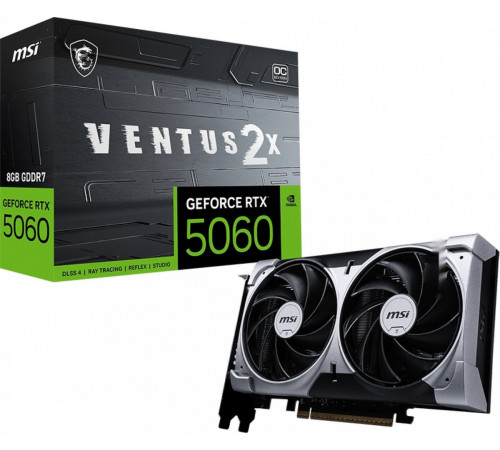 Видеокарта MSI GeForce RTX 5060 8G Ventus 2X OC