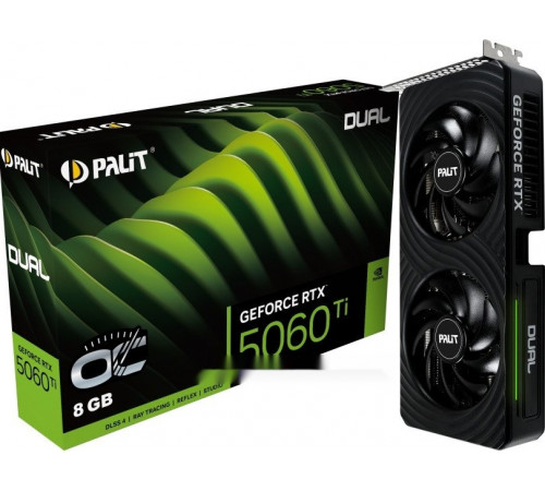 Видеокарта PALIT GeForce RTX 5060 Ti Dual OC 8GB NE7506TT19P1-GB2062D