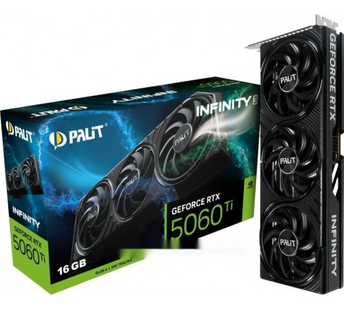 Видеокарта PALIT GeForce RTX 5060 Ti Infinity 3 16GB NE7506T019T1-GB2061S
