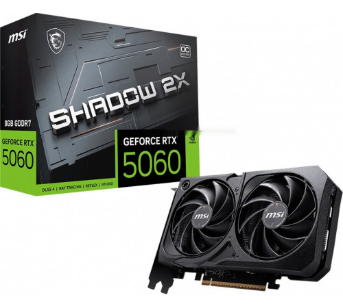 Видеокарта MSI GeForce RTX 5060 8G Shadow 2X OC