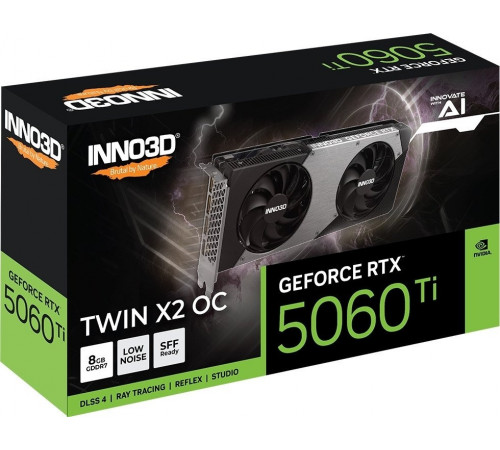 Видеокарта Inno3D GeForce RTX 5060 Ti 8GB Twin X2 OC N506T2-08D7X-193075N