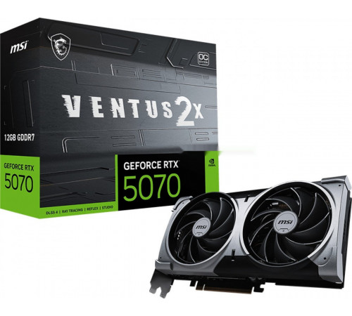 Видеокарта MSI GeForce RTX 5070 12G Ventus 2X