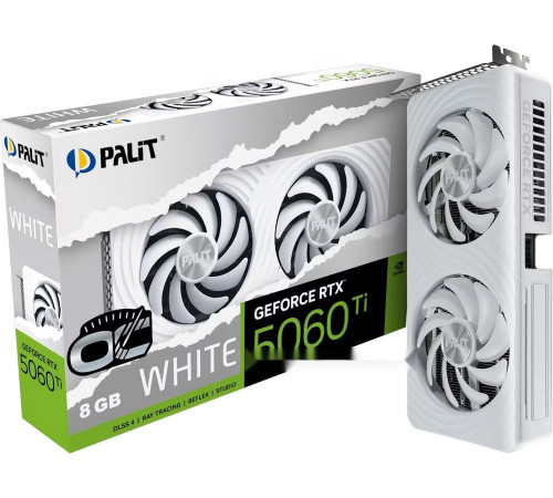 Видеокарта PALIT GeForce RTX 5060 Ti White OC 8GB NE7506TU19P1-GB2062M