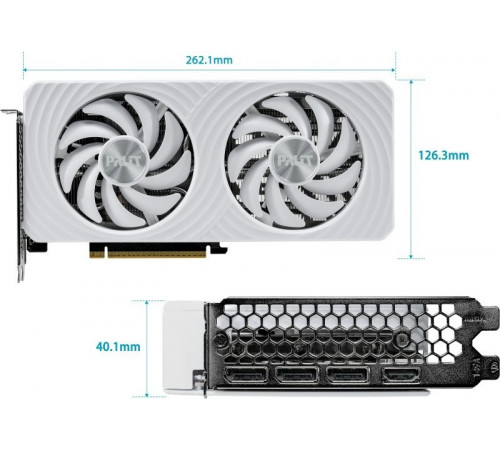Видеокарта PALIT GeForce RTX 5060 White OC NE75060U19P1-GB2063M