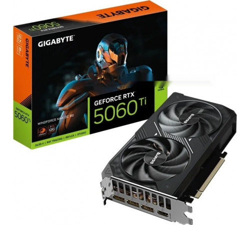 Видеокарта Gigabyte GeForce RTX 5060 Ti Windforce Max OC 8G GV-N506TWF2MAX OC-8GD