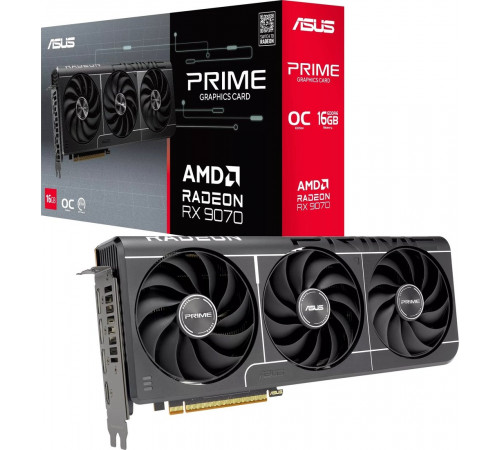 Видеокарта Asus Prime Radeon RX 9070 Evo OC Edition 16GB GDDR6 PRIME-RX9070-O16G-EVO