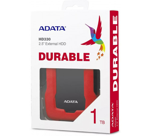 Внешний жёсткий диск A-Data HD330 AHD330-1TU31-CRD 1TB (красный)