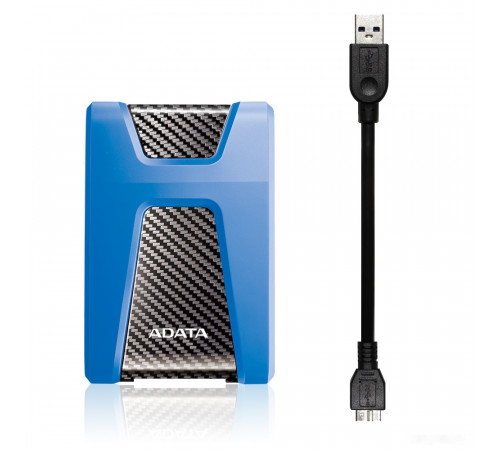 Внешний жёсткий диск A-Data DashDrive Durable HD650 1TB (синий)