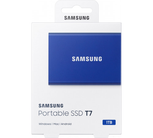Внешний жёсткий диск Samsung T7 2TB (синий)