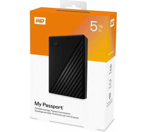 Внешний жёсткий диск Western Digital My Passport 5TB WDBPKJ0050BBK