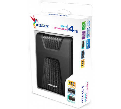 Внешний жёсткий диск A-Data HD650 4TB (черный)