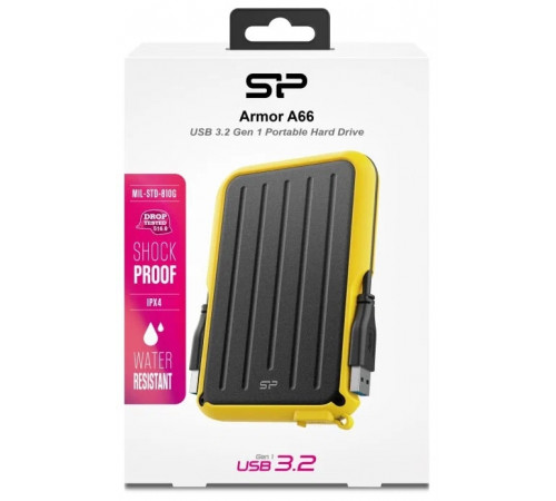 Внешний жёсткий диск Silicon Power Armor A66 2TB SP020TBPHD66SS3Y