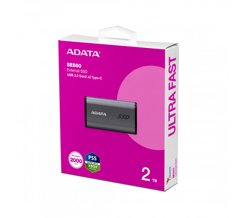 Внешний жёсткий диск A-Data Elite SE880 2TB AELI-SE880-2TCGY
