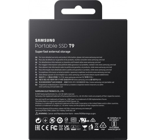 Внешний жёсткий диск Samsung T9 1TB (черный)