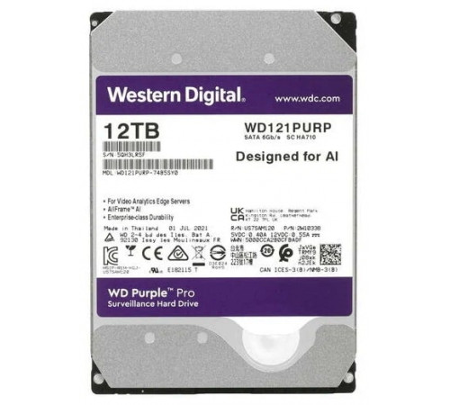 Жесткий диск Western Digital Purple Pro 12TB WD121PURP