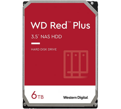 Жесткий диск Western Digital Red Plus 6TB WD60EFPX
