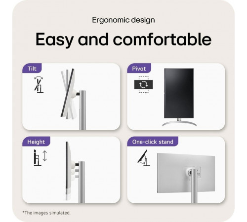 Монитор LG 27UP650K-W