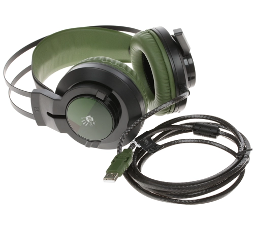 Компьютерная гарнитура A4Tech Bloody J450 (черный/зеленый)