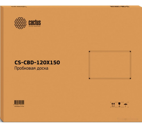 Офисная пробковая доска Cactus CS-CBD-120X150