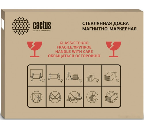 Магнитно-маркерная доска Cactus CS-GBD-65x100-BK