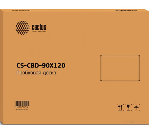 Офисная пробковая доска Cactus CS-CBD-90X120