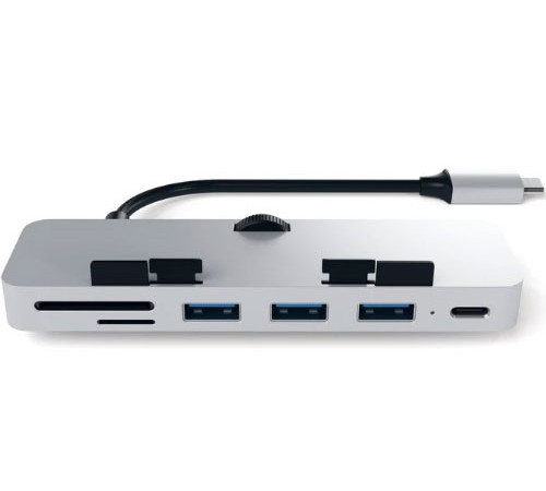 USB-хаб Satechi Aluminum Type-C clamp hub Pro (Silver)