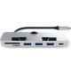 USB-хаб Satechi Aluminum Type-C clamp hub Pro (Silver)