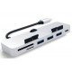 USB-хаб Satechi Aluminum Type-C clamp hub Pro (Silver)