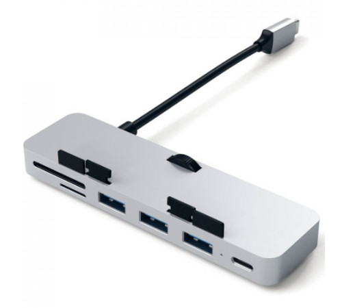 USB-хаб Satechi Aluminum Type-C clamp hub Pro (Silver)