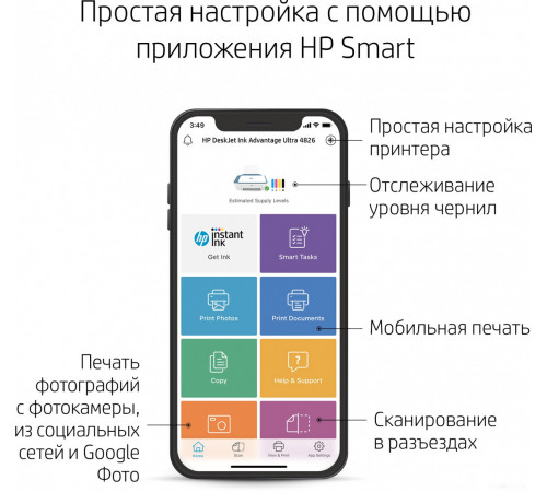 Принтер HP DeskJet Ink Advantage Ultra 4828 25R76A