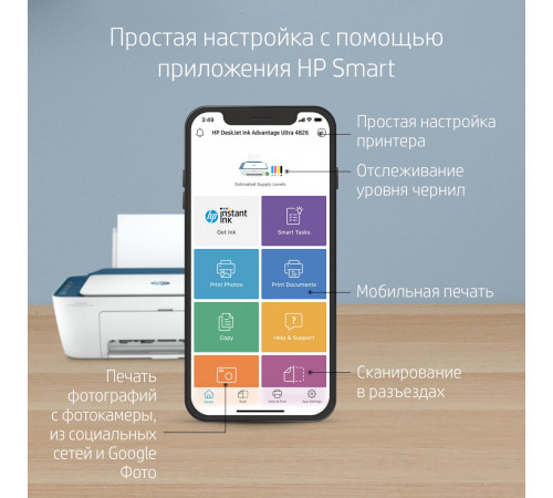 Принтер HP DeskJet Ink Advantage Ultra 4828 25R76A