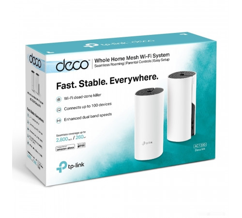 Беспроводной маршрутизатор TP-Link Deco M4 (2 шт.)
