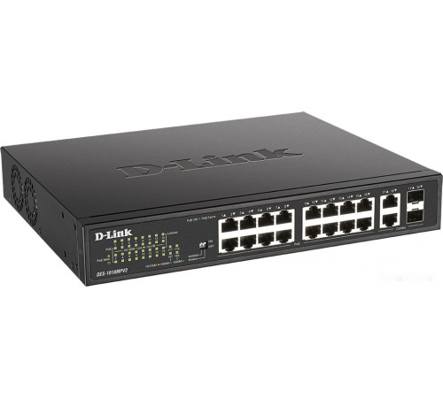 Коммутатор D-LINK DES-1018MPV2/A1A
