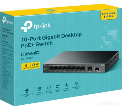 Коммутатор TP-Link LiteWave LS1210GP V1