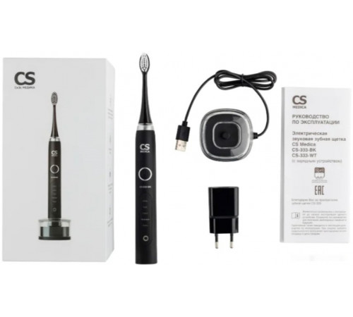 Электрическая зубная щетка CS Medica CS-333-BK