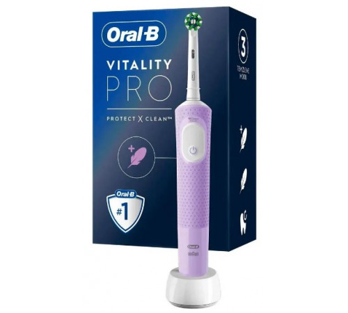 Электрическая зубная щетка Oral-B Vitality Pro D103.413.3 Cross Action Protect X Clean Lilac 4210201427001 (сиреневый)