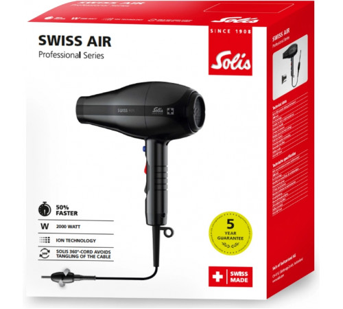 Фен Solis Swiss Air (черный)