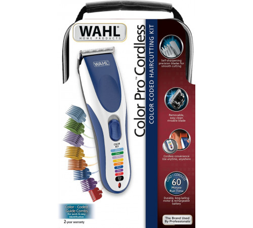 Машинка для стрижки волос Wahl Color Pro Cordless 9649-016