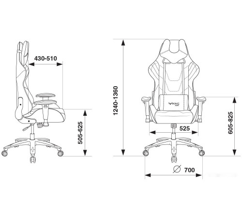 Офисное кресло Бюрократ Viking 4 Aero Black Edition (черный)