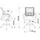 Офисное кресло Бюрократ CH-695N/SL/BL/TW-11 (черный/синий)