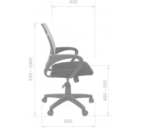 Офисное кресло Chairman 696 black TW-01 (черный)