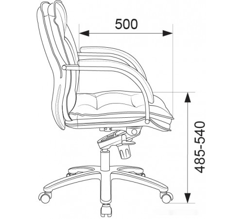 Офисное кресло Бюрократ T-9927SL-LOW (слоновая кость)